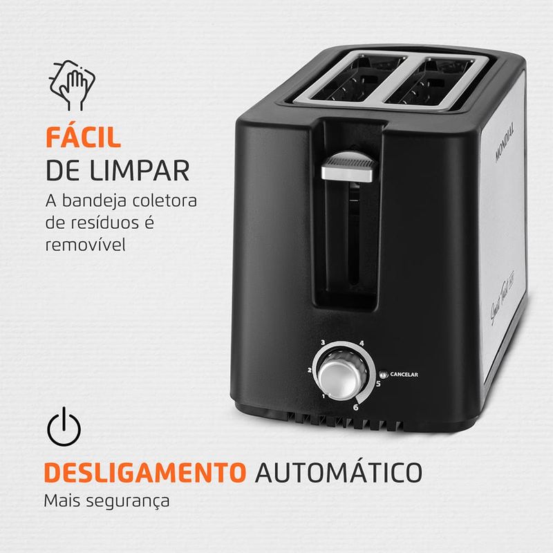 Torradeira-Smart-Toast-Mondial-T-13-Preto-Inox-127V