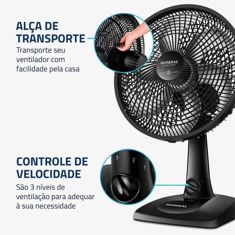 Ventilador-de-Mesa-30cm-Mondial-VSP30-B-6-Pas-Preto-110V-