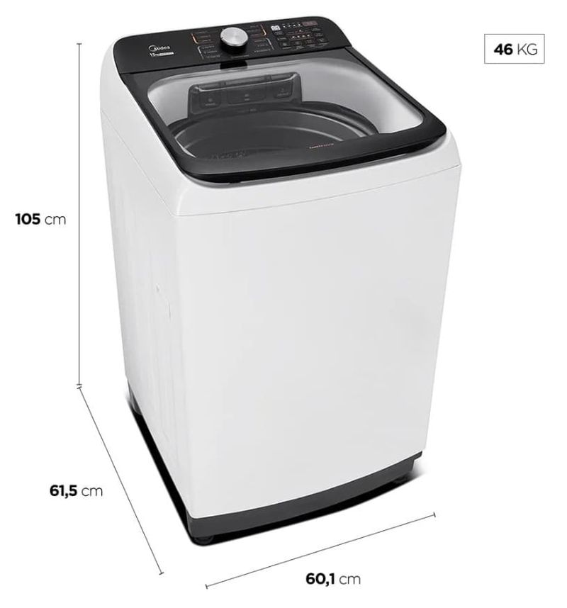 Maquina-de-Lavar-15kg-Midea-Wave-Agitator-MA512W150A-WKBR04-Branca-