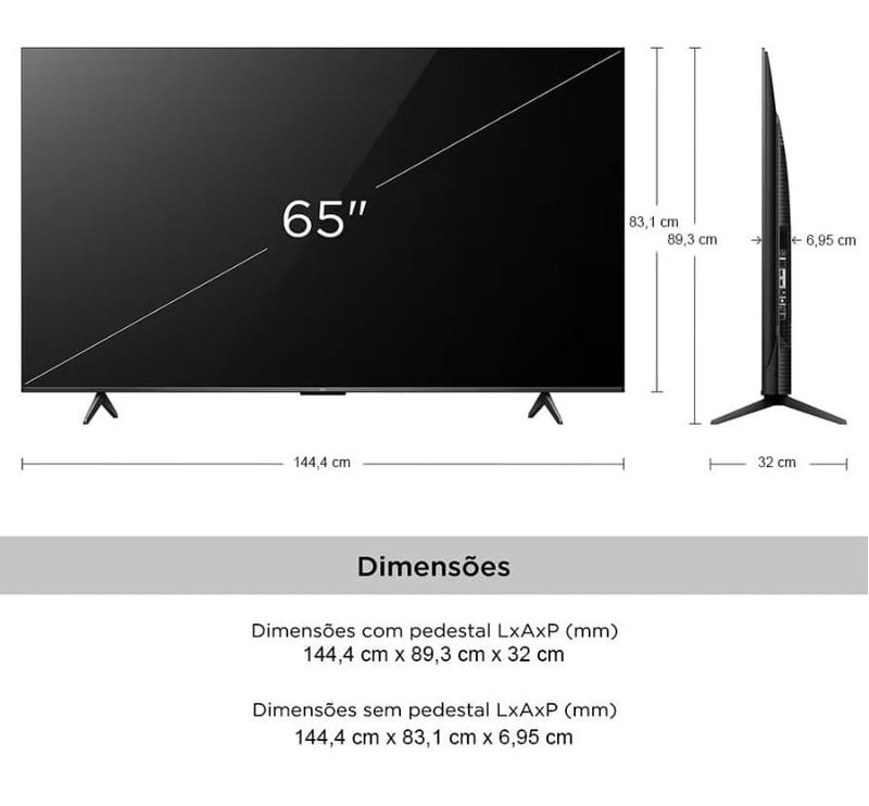 Smart-TV-65”-4K-UHD-TCL-65P755-com-Processador-AIPQ-Google-TV-Wi-Fi-Bluetooth-Google-Assistente-Dolby-Vision-e-Atmos-