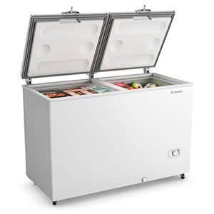 Freezer e Refrigerador Horizontal Metalfrio DA420IFTech 417 Litros 2 Portas Inverter Branco (Dupla Ação)