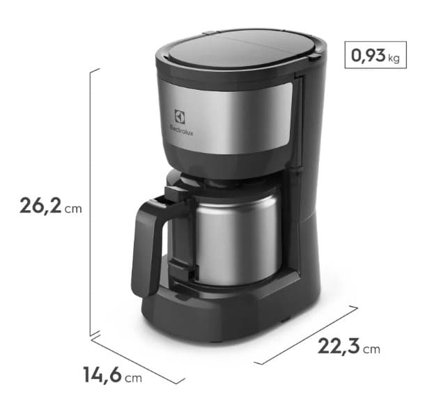 Cafeteira-Eletrica-Electrolux-Efficient-com-Jarra-de-aco-Inox--ECM12-Cafeteira-Eletrica-Electrolux-Efficient-com-Jarra-de-aco-Inox--ECM12-