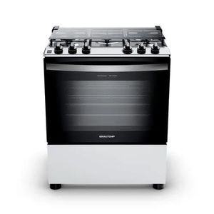 Fogão 5 Bocas Brastemp Mesa Inox BFS5NDB Branco