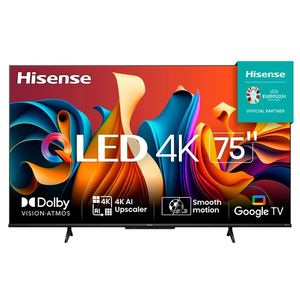 Smart TV 75" Hisense Ultra HD 4K QLED Q6N, Google TV com HDR10+, Dolby Atmos, Modo Esporte, Modo Jogo e Compatível com Alexa - 75A51HUA