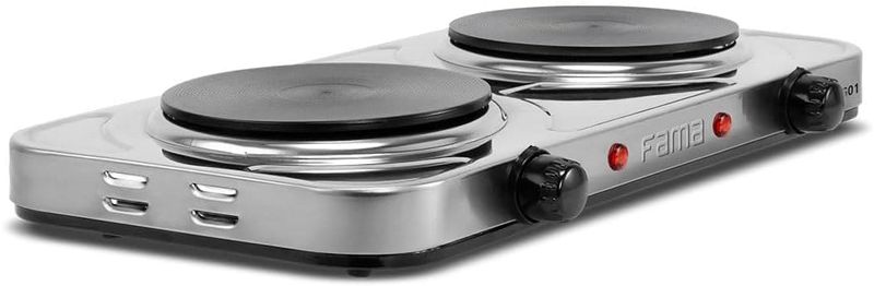Fogao-Eletrico-Fama-2-Bocas-FFG01-Inox-2000W