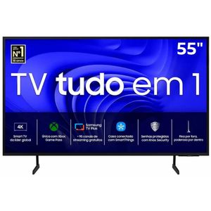 Smart TV Samsung 55" 4K Wi-Fi Tizen Crystal UHD UN55DU7700GXZD