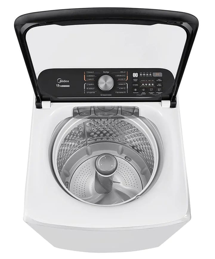 Maquina-de-Lavar-Midea-13kg-Automatica-Wave-Agitator-Cesto-Inox-MA512W130A---Branca