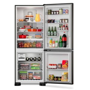 Geladeira Brastemp Eclipse Collection Frost Free Inverse A+++ 447 litros cor Black Inox com Smart Flow e Fresh Box - BRE57FE
