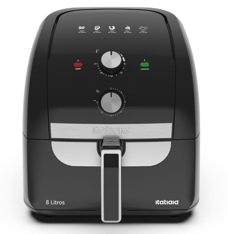 Fritadeira-Eletrica-8L-Air-Fryer-1900W-Sem-Oleo-Itatiaia-Preto