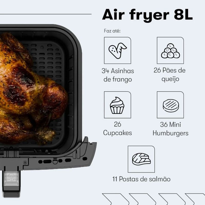 Fritadeira-Eletrica-8L-Air-Fryer-1900W-Sem-Oleo-Itatiaia-Preto