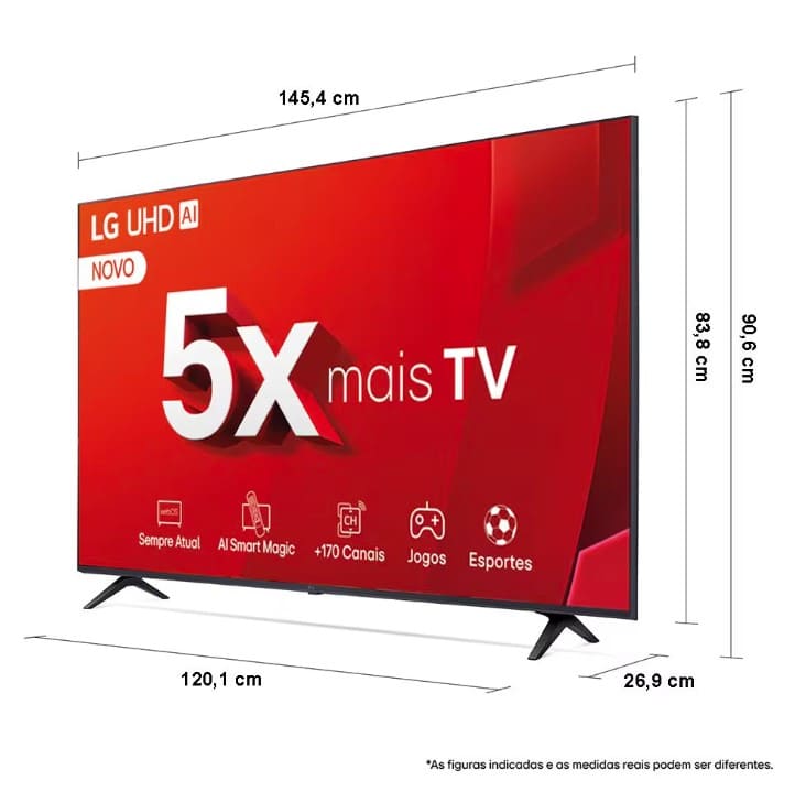 Smart-TV-65---LED-LG-65UT8050PSA---4K-UHD--3840-x-2160----3-HDMI-2-USB---HDR10-Pro---ThinQ-AI---webOS-24
