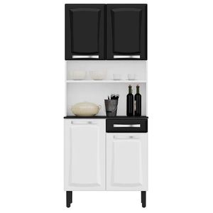 Kit de Cozinha Compacta em Aço 4 portas 1 Gaveta Pratika