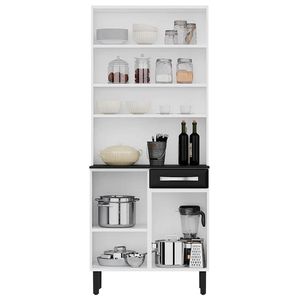 Kit de Cozinha Compacta em Aço 4 portas 1 Gaveta Pratika