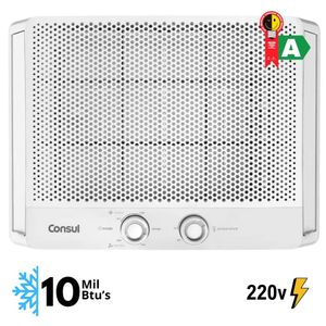 Ar condicionado janela 10.000 BTU's Consul CCB10FB frio com design moderno