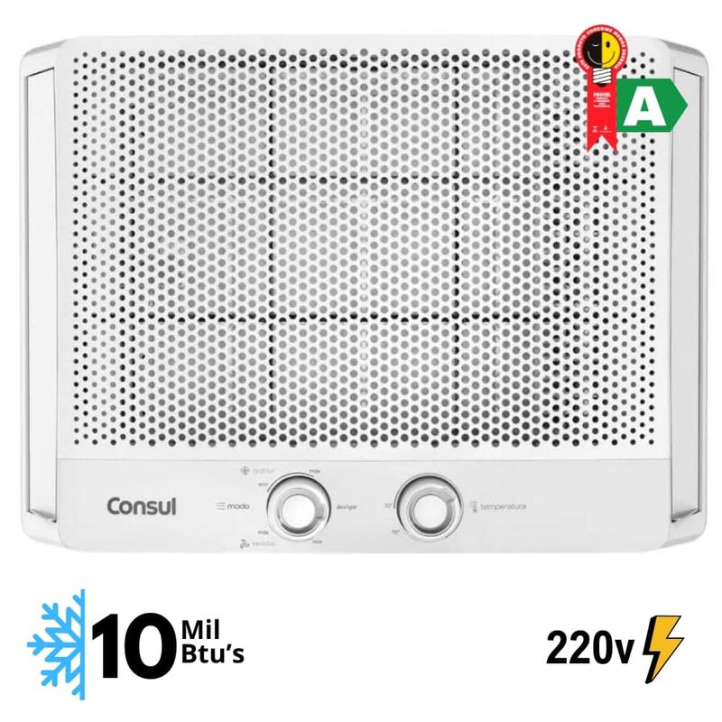 Ar-condicionado-janela-10.000-BTU-s-Consul-CCB10FB-frio-com-design-moderno