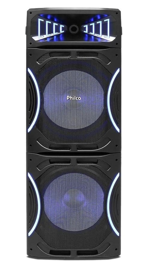 Caixa-de-Som-Acustica-Philco-Connection-Pcx35000-com-Bluetooth-Radio-FM-Funcao-Ex-Bass-e-Flash-Light-3500W