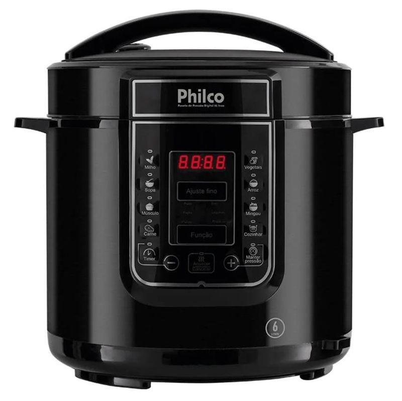 Panela-de-Pressao-Eletrica-Digital-Philco-6-Litros-PPP01P-Inox-Preta