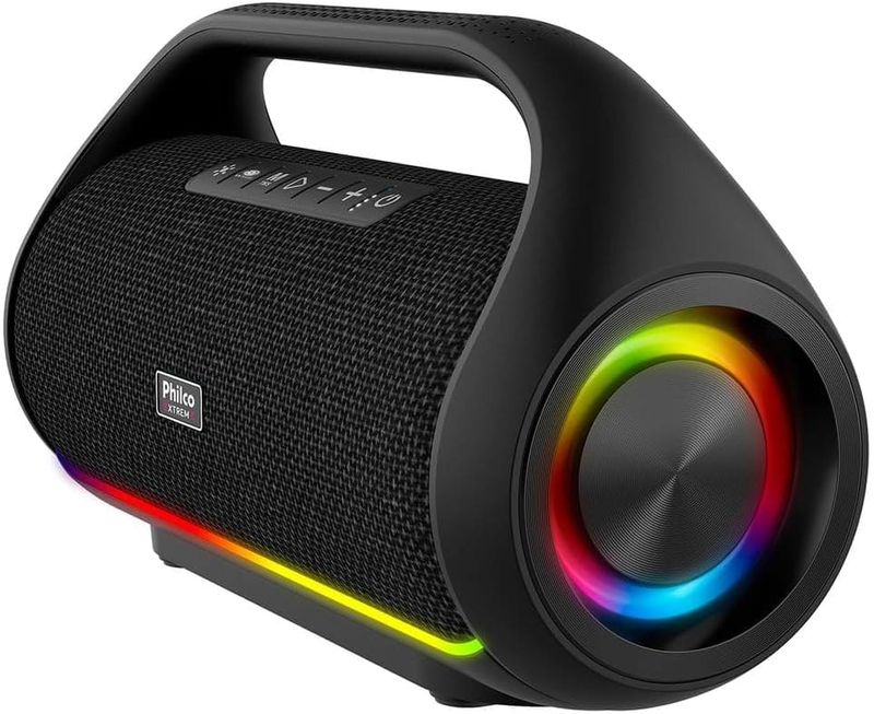 Caixa-Speaker-Philco-PBS220BT-Extreme-Bluetooth-5.3-Flash-Light-220W