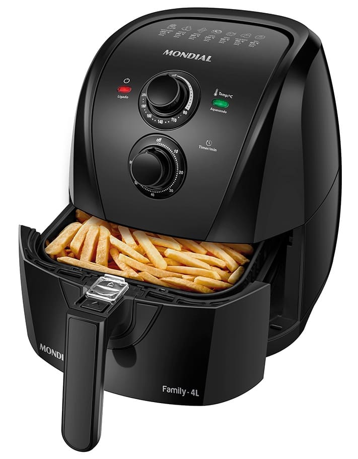 Fritadeira-Eletrica-4-Litros-Air-Fryer-Mondial-AFN40BF-Preta