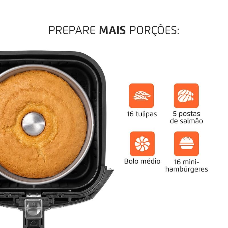Fritadeira-Eletrica-4-Litros-Air-Fryer-Mondial-AFN40BF-Preta