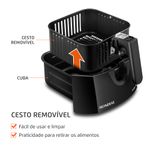 Fritadeira-Eletrica-4-Litros-Air-Fryer-Mondial-AFN40BF-Preta