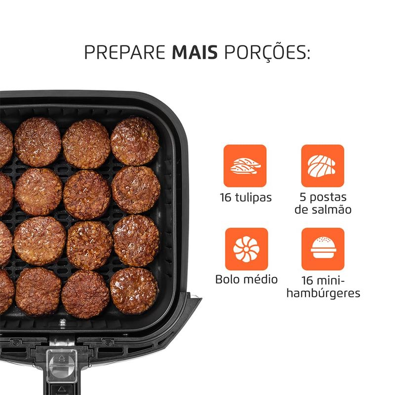 Fritadeira-Eletrica-4-Litros-Air-Fryer-Mondial-AFN-40BI-Inox