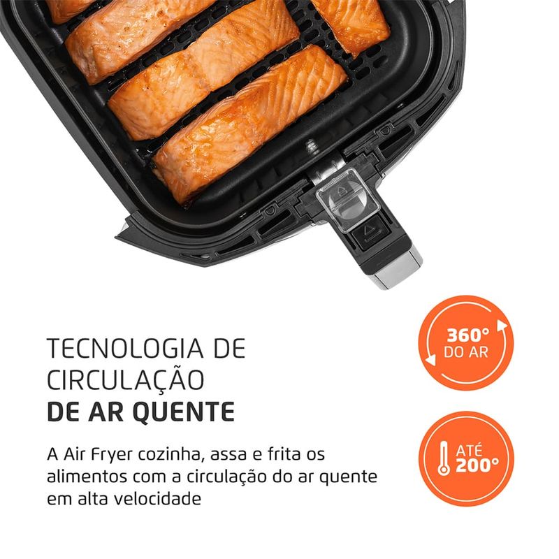 Fritadeira-Eletrica-4-Litros-Air-Fryer-Mondial-AFN-40BI-Inox
