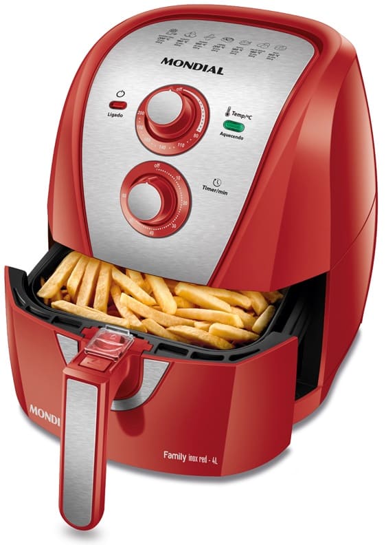 Fritadeira-Eletrica-4-Litros-Air-Fryer-Mondial-AFN40RI-Vermelha