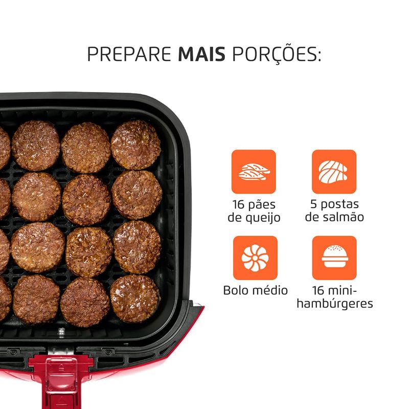 Fritadeira-Eletrica-4-Litros-Air-Fryer-Mondial-AFN40RI-Vermelha