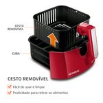Fritadeira-Eletrica-4-Litros-Air-Fryer-Mondial-AFN40RI-Vermelha