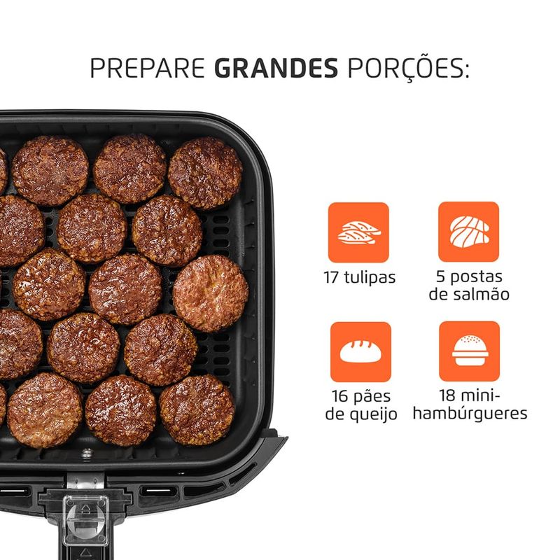 Fritadeira-Eletrica-5-Litros-Air-Fryer-Mondial-AFN-50BI-Preta