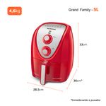 Fritadeira-Eletrica-Mondial-Air-Fryer-Grand-Family-5L-1900W-Vermelho-e-Inox-AFN-50-RI