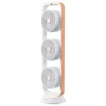 Ventilador-Triplo-Spirit-Robot-Branco-Caramelo