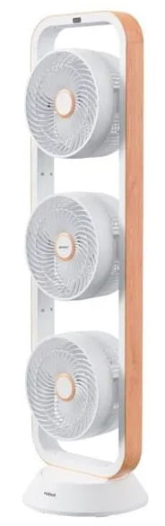 Ventilador-Triplo-Spirit-Robot-Branco-Caramelo
