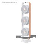 Ventilador-Triplo-Spirit-Robot-Branco-Caramelo