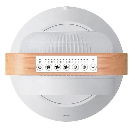 Ventilador-Triplo-Spirit-Robot-Branco-Caramelo