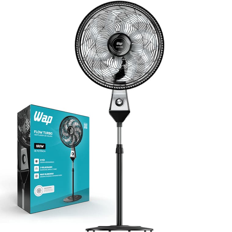 VENTILADOR-COLUNA-50CM-FLOW-TURBO-8P-180W-WAP