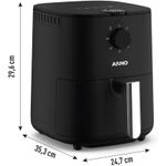 AIR-FRYER-035L-ESSENTIAL-AFE3-ARNO-PRETA