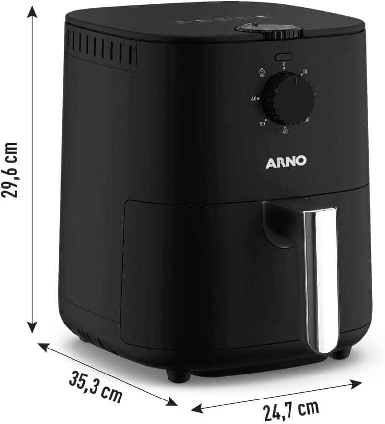 AIR-FRYER-035L-ESSENTIAL-AFE3-ARNO-PRETA