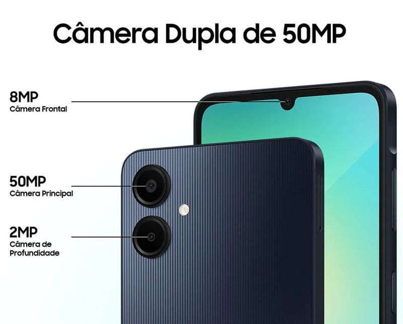 Smartphone-Samsung-Galaxy-A06-Branco-com-Tela-de-67--4G-128GB-e-Camera-de-50MP---5MP---2MP---2MP