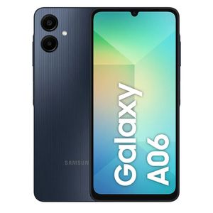 Smartphone Samsung Galaxy A06 Azul Escuro, com Tela de 6,7", 4G, 128GB e Câmera de 50MP + 5MP + 2MP + 2MP