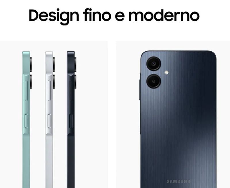 Smartphone-Samsung-Galaxy-A06-Azul-Escuro-com-Tela-de-67--4G-128GB-e-Camera-de-50MP---5MP---2MP---2MP-