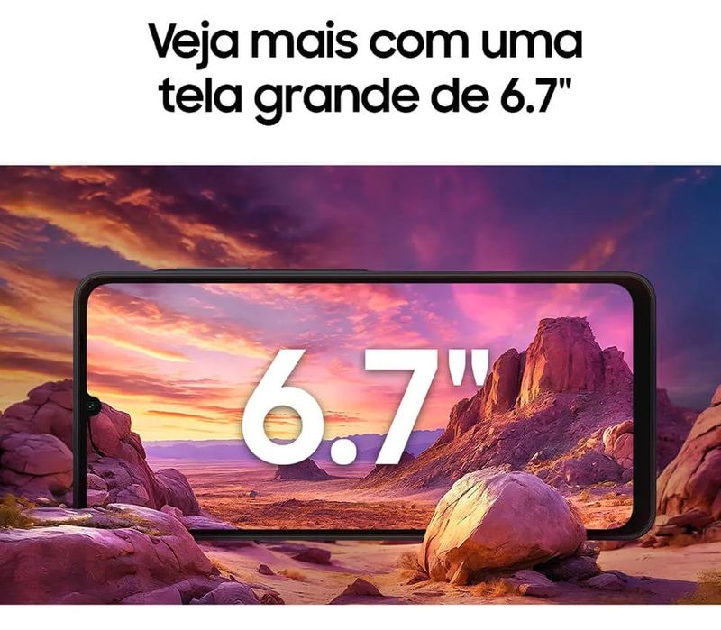 Smartphone-Samsung-Galaxy-A06-Azul-Escuro-com-Tela-de-67--4G-128GB-e-Camera-de-50MP---5MP---2MP---2MP-