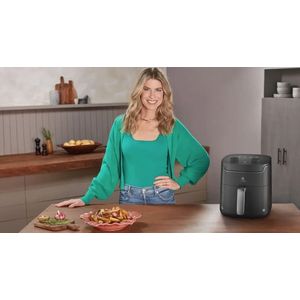 Air Fryer Electrolux por Rita Lobo 5,6L Cinza Efficient c/ Timer e Convecção 1400W (EAF40)