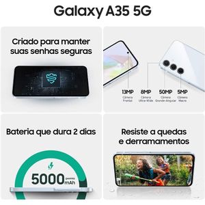 Smartphone Samsung Galaxy A35 5G 128GB 6GB RAM