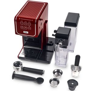 Cafeteira Espresso Oster PrimaLatte Touch Red BVSTEM6801R Preto/Vermelho