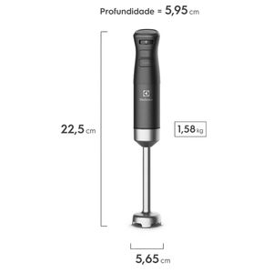 Mixer 3 em 1 Electrolux IBP70 700W Preto Expert com Haste em Inox e Tecnologia TruFlow Power System