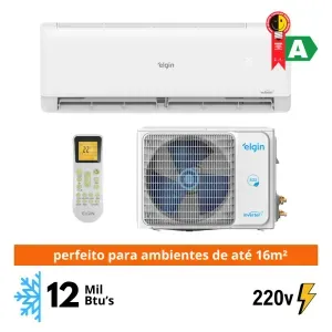 Ar Condicionado Split 12.000 Btus/h Elgin Quente e Frio High Wall Eco Inverter II Wifi 220V