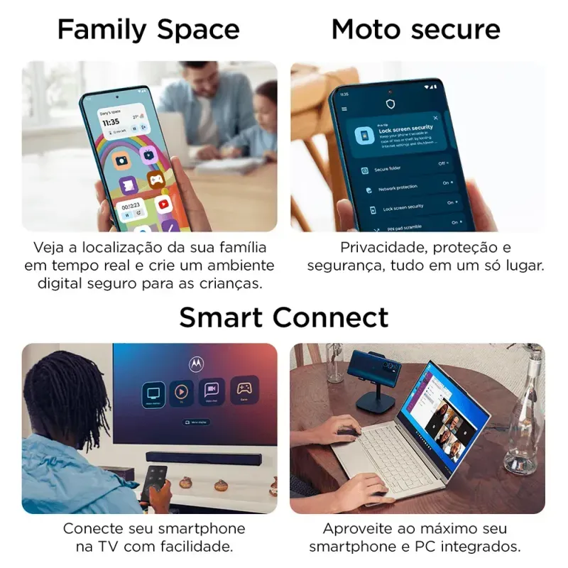 Smartphone Motorola Moto G55 5G 256GB 16GB Preto 7
