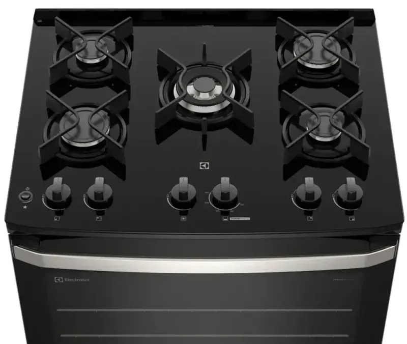 Fogao 5 Bocas Electrolux FE5GB Mesa de Vidro Preto 4